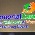 08-25-2921 Memorial Care Miller Children’s & Women’s Hospital Long Beach Sign & Nighttime Helicopter