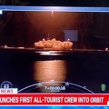 09-15-2021 MSNBC Screen Shots of SpaceX Launching First All-Tourist Crew into Orbit