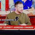 12-21-2022 Ukrainian President Volodymyr Zelenskyy's Historic Address to Joint Session of Congress (MSNBC & CNN screen photos)